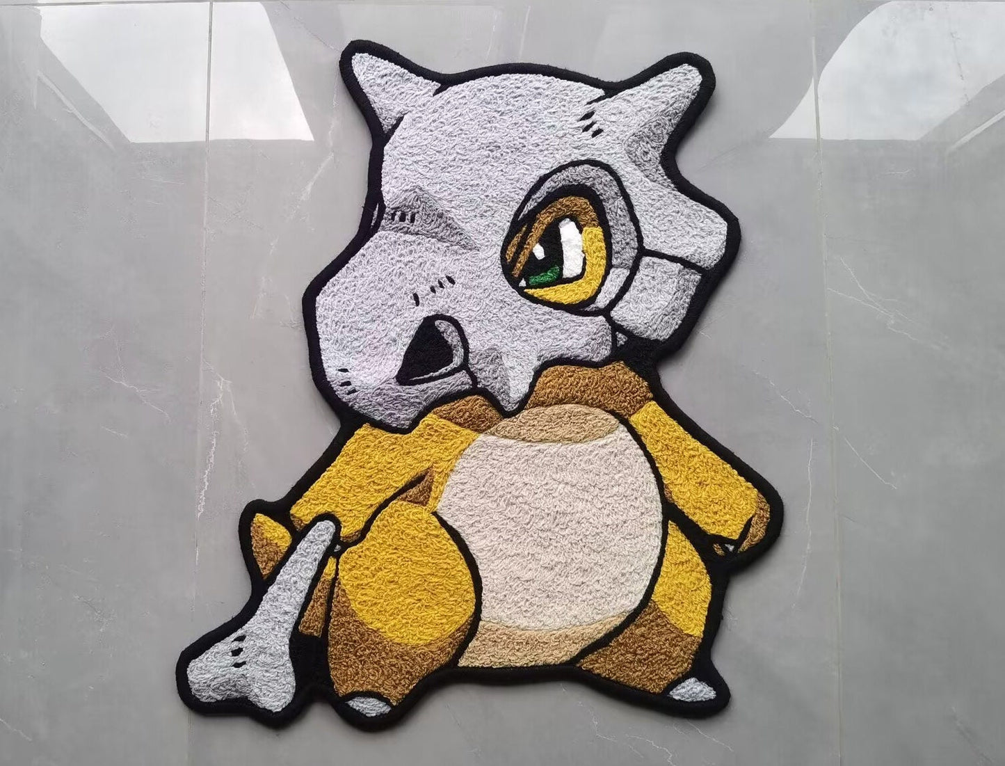 Cubone Rug,Osselait Tragosso Knitting Handmade Non-slip Area Rug Home Decor