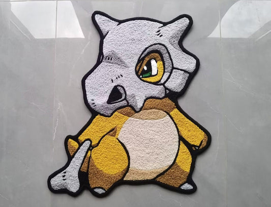 Cubone Rug,Osselait Tragosso Knitting Handmade Non-slip Area Rug Home Decor