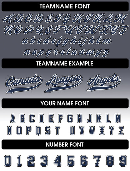 Printed White Gray Gradient Custom Baseball Jersey with Teamname Name Number, Jerseys Shirt for Men Women Youth Kid, Gifts for Baseball Fans
