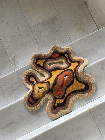 Abstract Shape Rug, Ready to ship! Modern Rug, Pastel Rug, Bedroom Rug, Aesthetic Rug, Cute Rug, Living room floor mat, Custom Tufted Rug