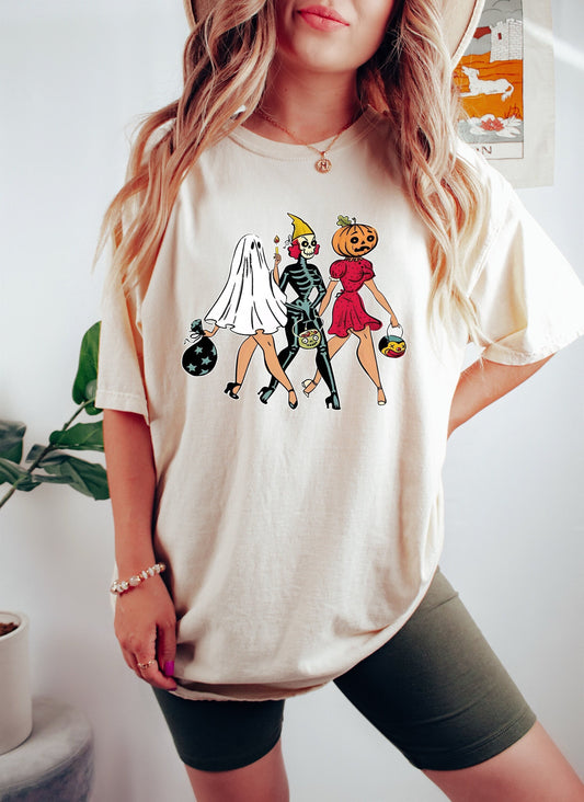 90s Halloween Shirt, Trick Or Treat Halloween Sweatshirt, Halloween Sweatshirt, Spooky Shirt,Funny Halloween Shirt, Halloween Sweatshirt
