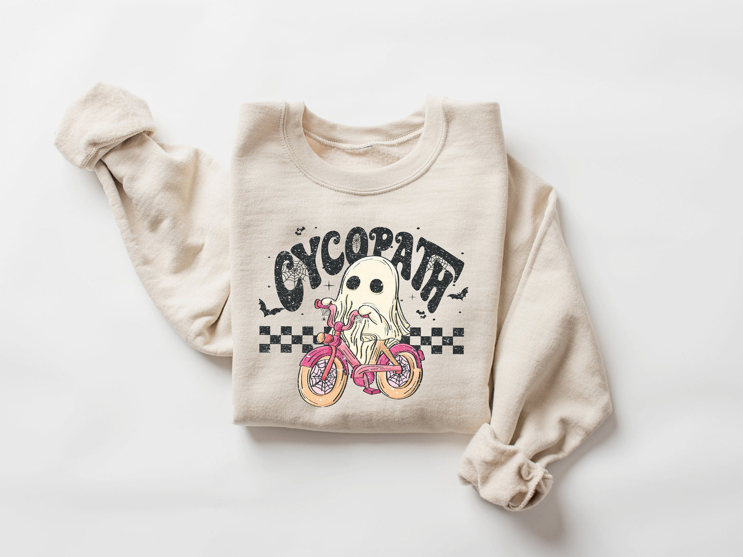 Cycopath Sweatshirt, Retro Halloween Sweatshirt, Cute Halloween Shirt, Spooky Season Shirt, Funny Halloween, Trendy Halloween Shirt, Ghost