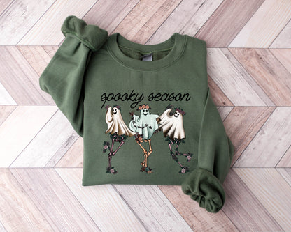 Spooky Season Sweatshirt, Spooky Sweatshirt, Halloween Sweatshirt, Spooky Vibes Sweatshirt, Cute Halloween Sweatshirt, Cute and Scary