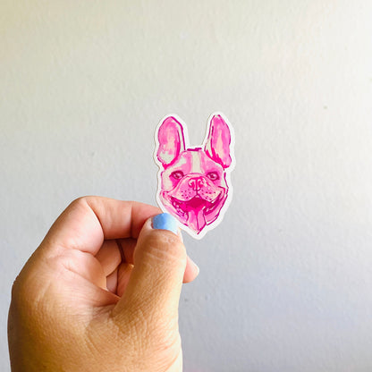 French Bulldog | Vinyl Sticker Decal | Waterproof  Weatherproof | Cute Dog Stickers