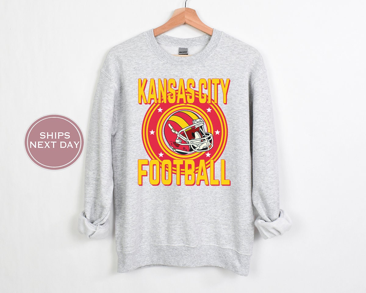 Kansas City Football Sweatshirt, Vintage Kansas City Crewneck, Retro Kansas City Sweatshirt, Kansas City Toddler Crewneck