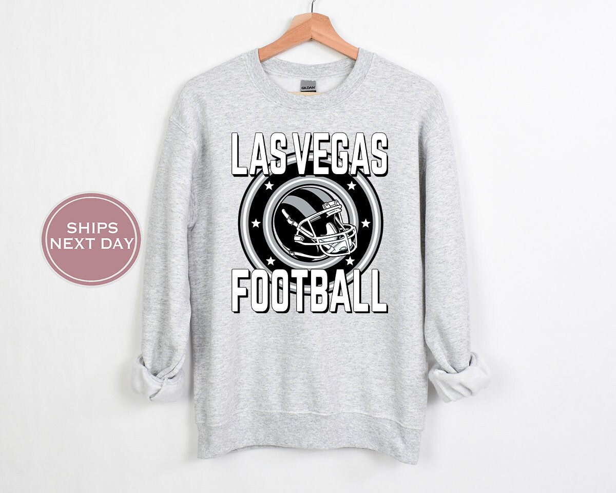 Las Vegas Football Sweatshirt, Vintage Las Vegas  Crewneck, Retro Las Vegas  Sweatshirt, Las Vegas  Varsity Sweatshirt, Las Vegas Longsleeve