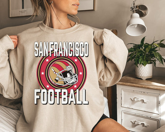 San Francisco Football Sweatshirt, Vintage San Francisco Crewneck, Retro San Francisco Sweatshirt, San Francisco Toddler Crewneck