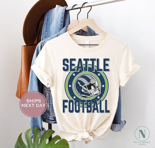 Retro Seattle Football Shirt, Vintage Seattle Football Shirt, Seattle Football Women Shirt, Seattle Football Toddler Shirt