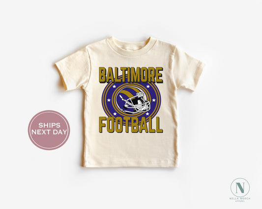 Retro Baltimore Football Shirt, Vintage Baltimore Football Shirt, Baltimore Football Women Shirt, Baltimore Football Toddler Shirt