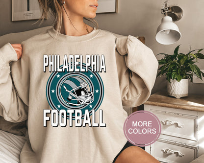 Philadelphia Football Sweatshirt, Vintage Philadelphia Crewneck, Retro Philadelphia Sweatshirt, Philadelphia Toddler Crewneck