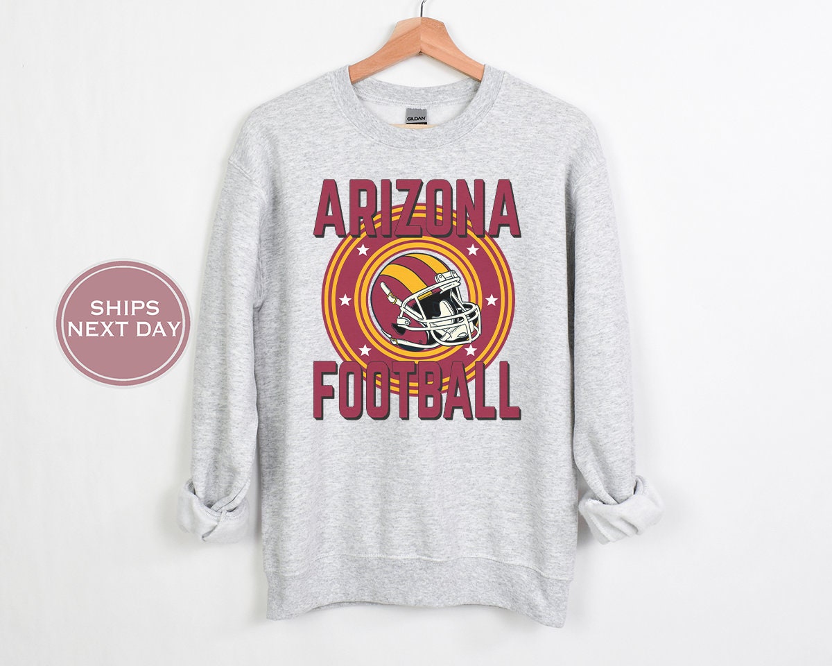 Arizona Football Sweatshirt, Vintage Arizona Crewneck, Retro Arizona Sweatshirt, Arizona Varsity Sweatshirt, Arizona Long Sleeve, Football