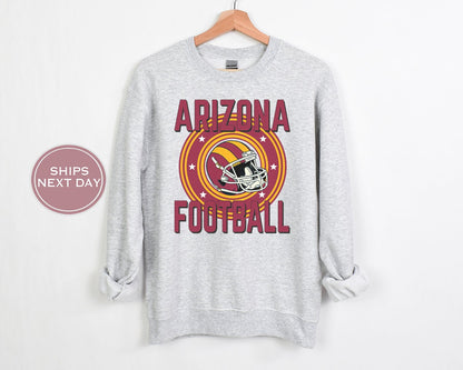 Arizona Football Sweatshirt, Vintage Arizona Crewneck, Retro Arizona Sweatshirt, Arizona Varsity Sweatshirt, Arizona Long Sleeve, Football