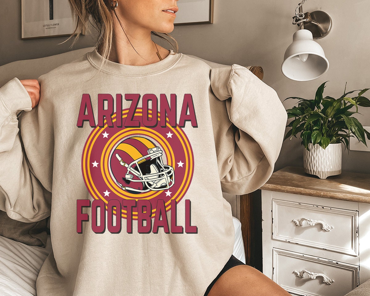 Arizona Football Sweatshirt, Vintage Arizona Crewneck, Retro Arizona Sweatshirt, Arizona Varsity Sweatshirt, Arizona Long Sleeve, Football