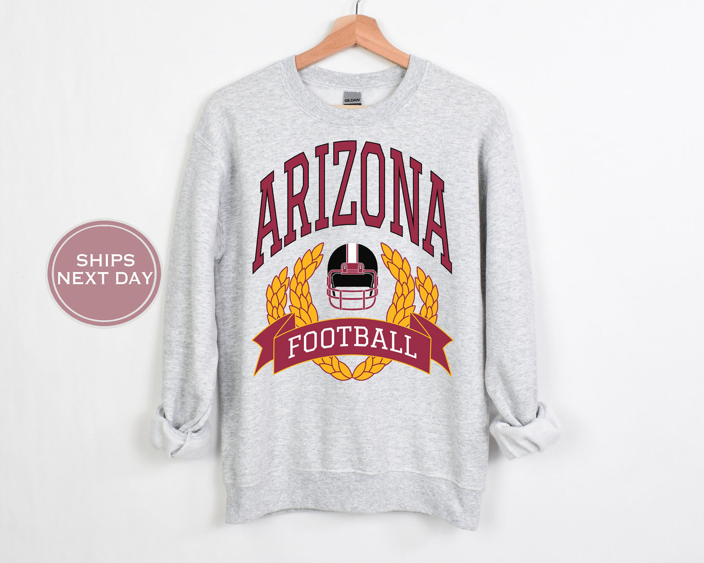 Arizona Football Sweatshirt, Vintage Arizona Crewneck, Retro Arizona Sweatshirt, Arizona Varsity Sweatshirt, Arizona Long Sleeve, Football