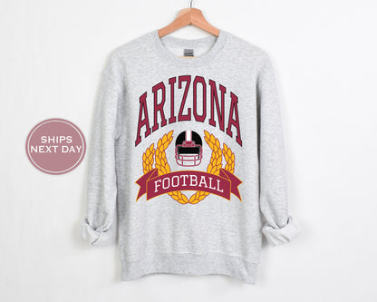 Arizona Football Sweatshirt, Vintage Arizona Crewneck, Retro Arizona Sweatshirt, Arizona Varsity Sweatshirt, Arizona Long Sleeve, Football