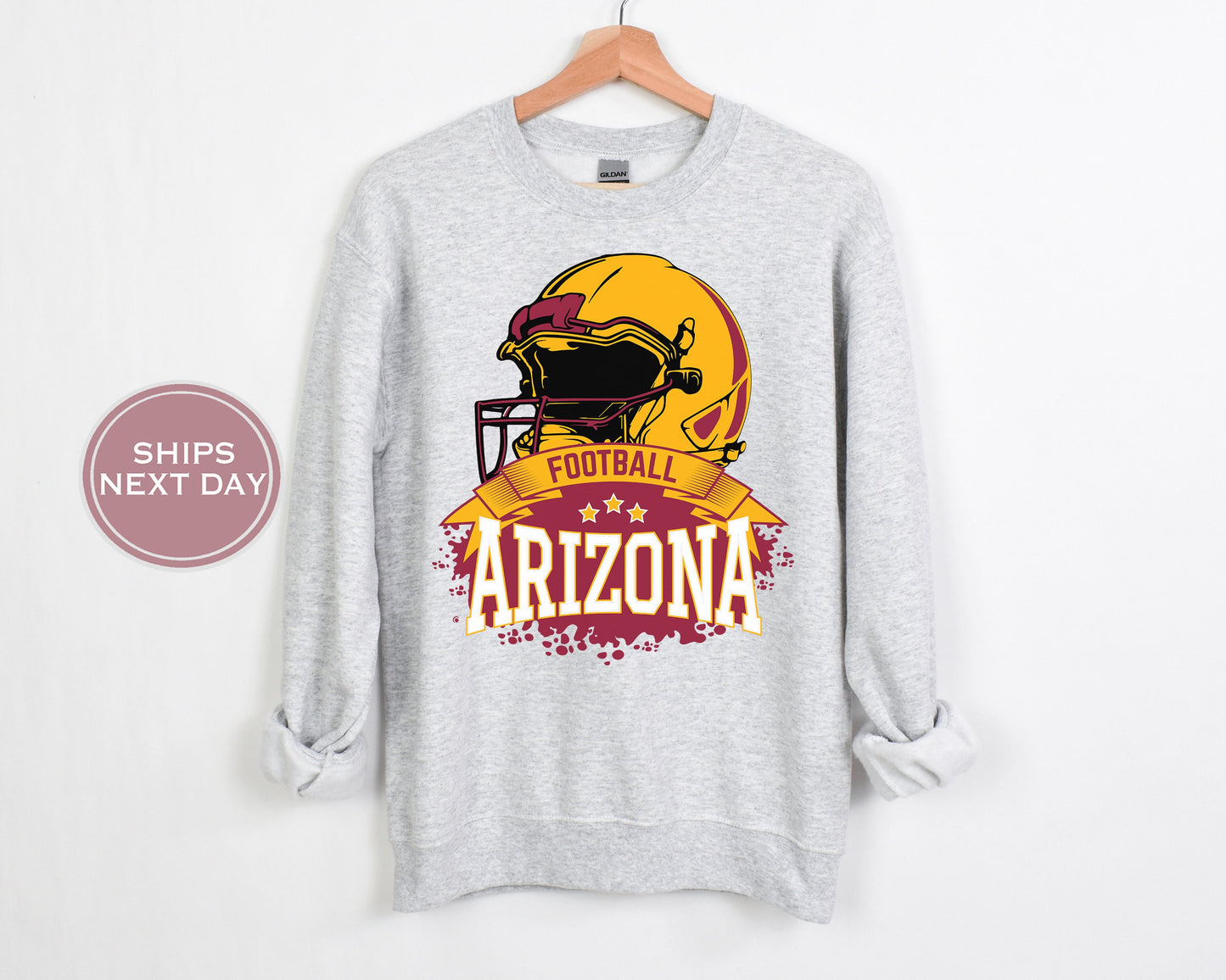 Arizona Football Sweatshirt, Vintage Arizona Crewneck, Retro Arizona Sweatshirt, Arizona Varsity Sweatshirt, Arizona Long Sleeve, Football
