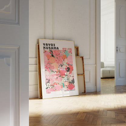 Yayoi Kusama Poster - Abstract Yayoi Kusama Print as Japanese Wall Art - Yayoi Kusama Inspired Japanese Gallery Wall Art - Home Wall Decor