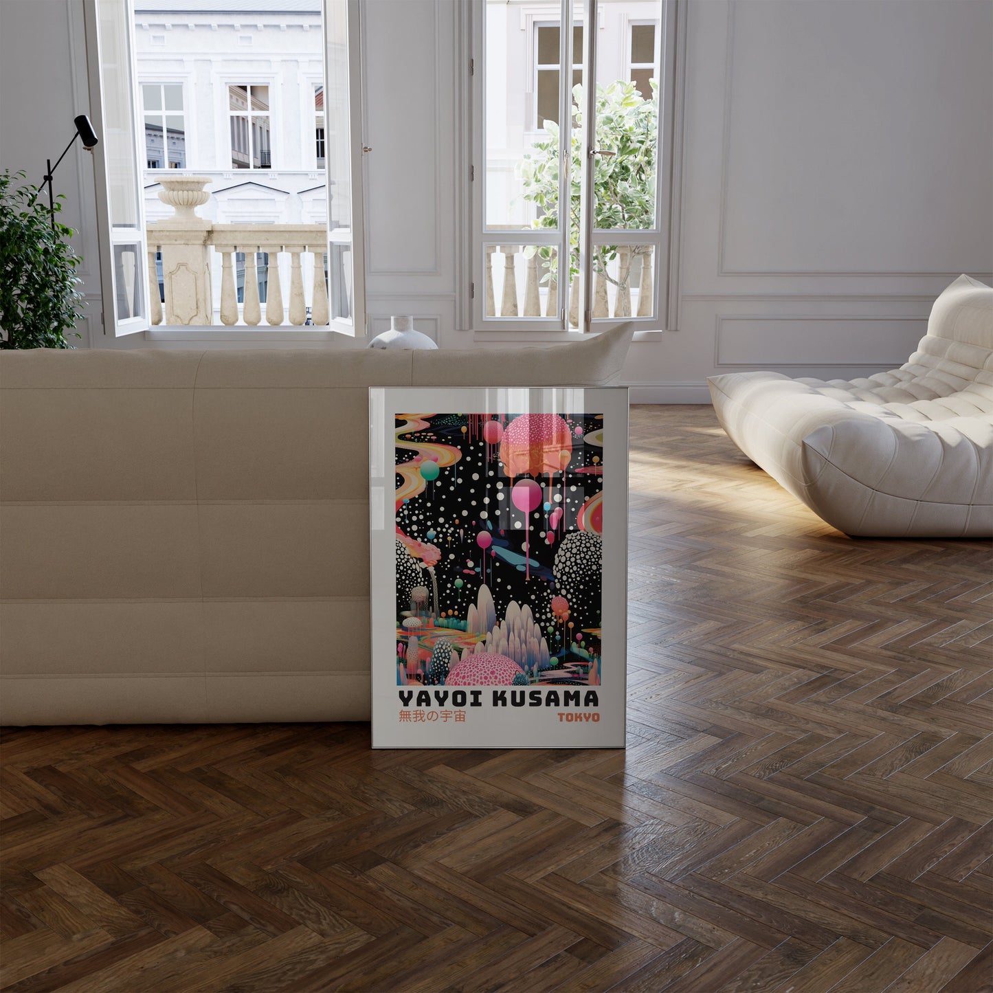 Yayoi Kusama Poster - Abstract Yayoi Kusama Print as Japanese Wall Art - Yayoi Kusama Inspired Japanese Gallery Wall Art - Home Wall Decor