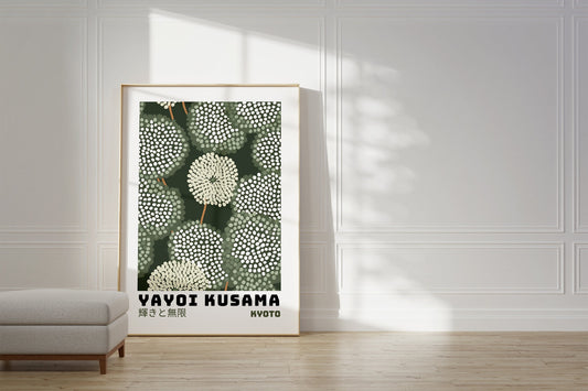 Yayoi Kusama Poster - Abstract Yayoi Kusama Print as Japanese Wall Art - Yayoi Kusama Inspired Japanese Gallery Wall Art - Home Wall Decor