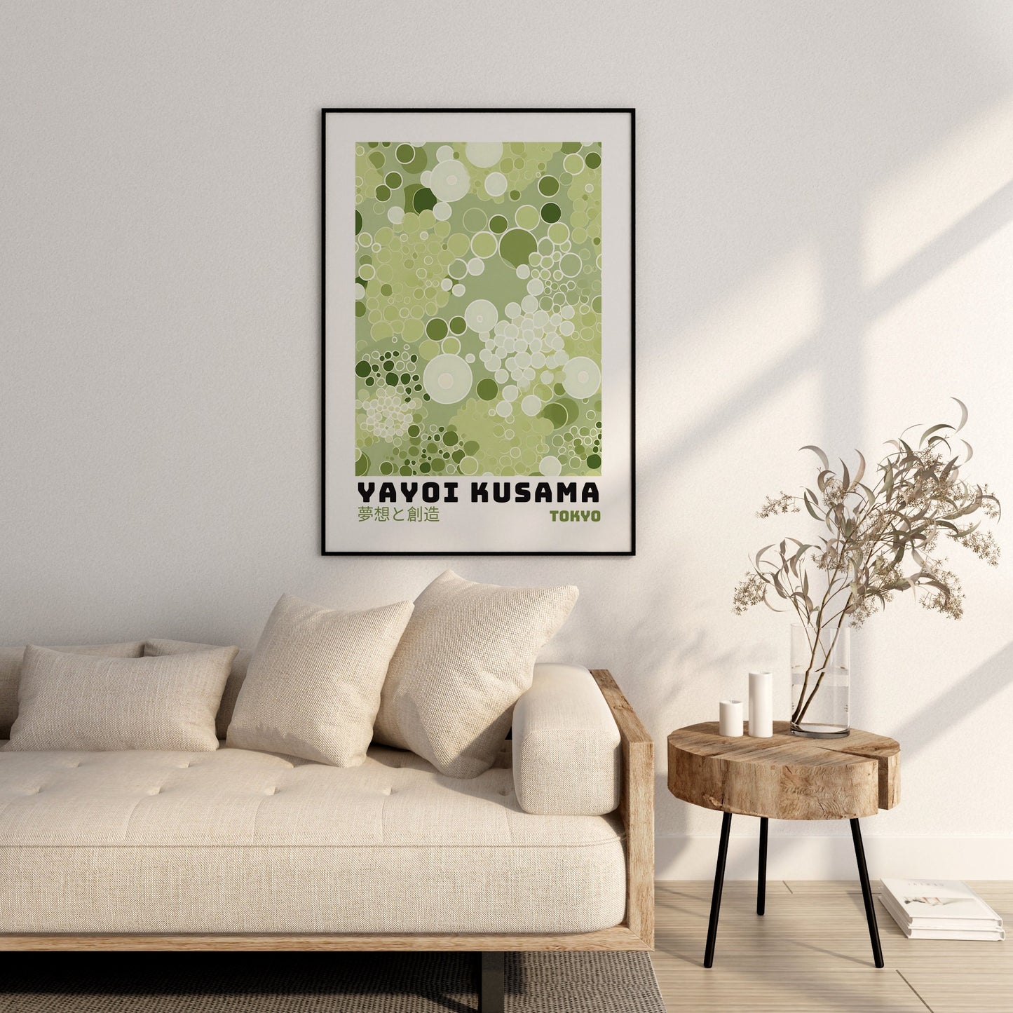 Yayoi Kusama Poster - Abstract Yayoi Kusama Print as Japanese Wall Art - Yayoi Kusama Inspired Japanese Gallery Wall Art - Home Wall Decor