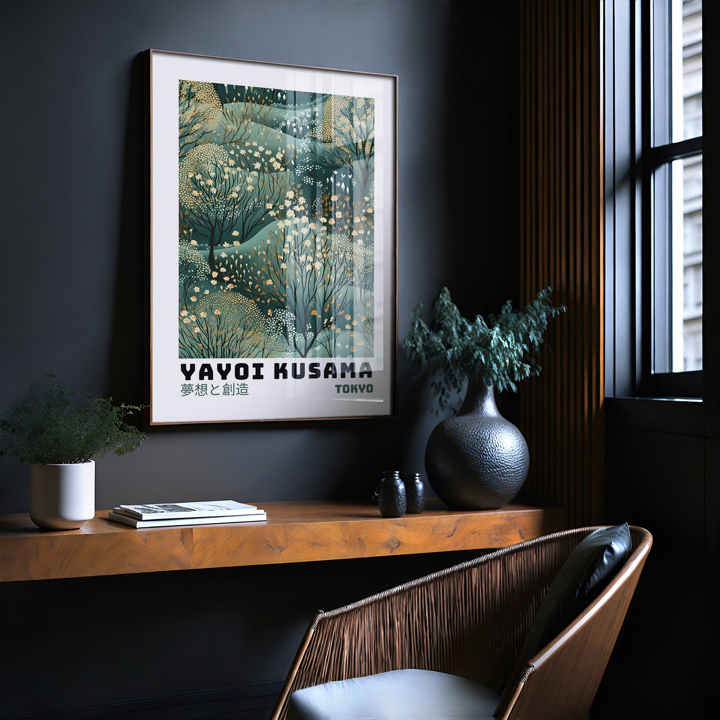 Yayoi Kusama Poster - Abstract Yayoi Kusama Print as Japanese Wall Art - Yayoi Kusama Inspired Japanese Gallery Wall Art - Home Wall Decor