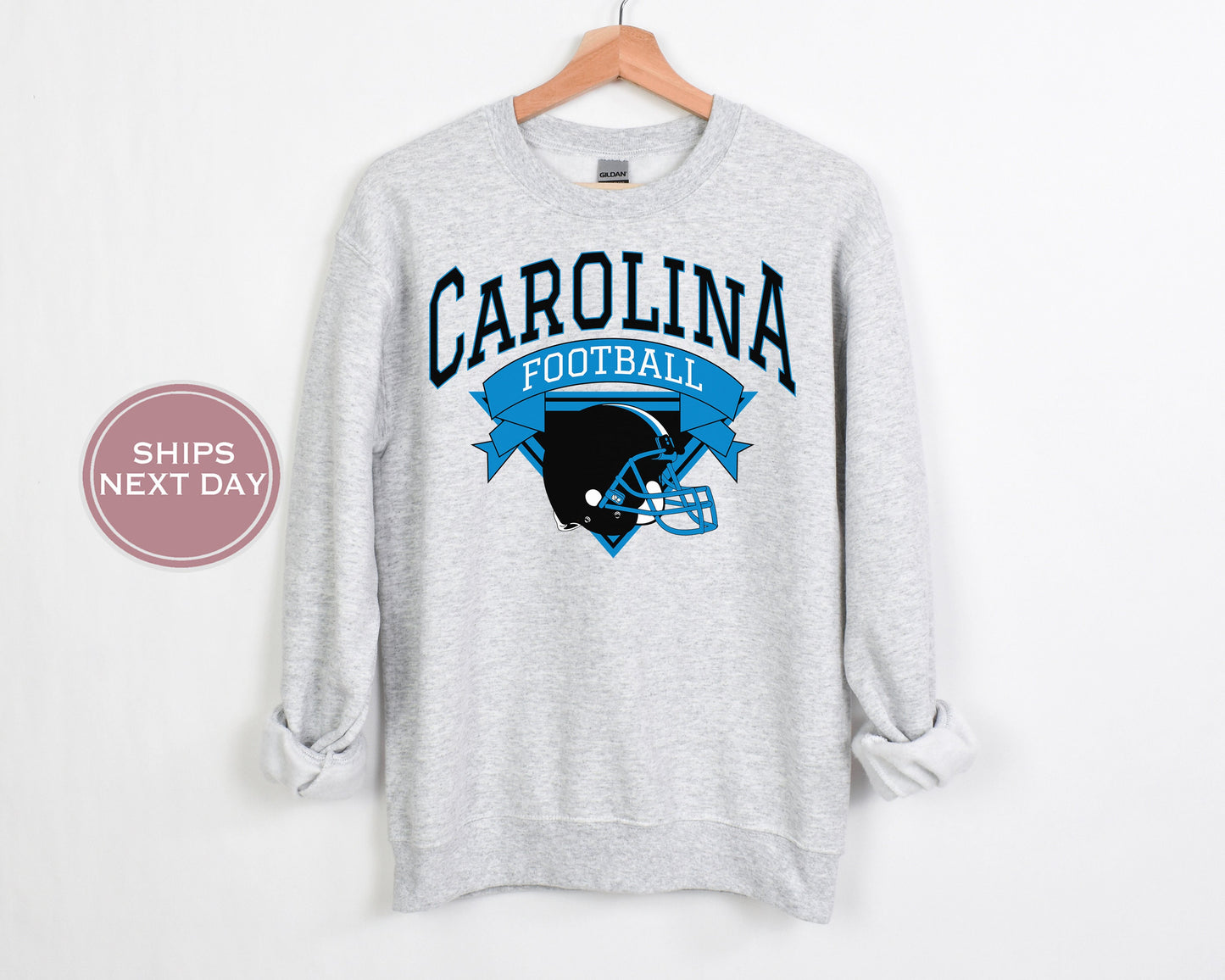 Carolina Football Sweatshirt, Vintage Carolina Crewneck, Retro Carolina Sweatshirt, Carolina Varsity Sweatshirt, Carolina Long Sleeve