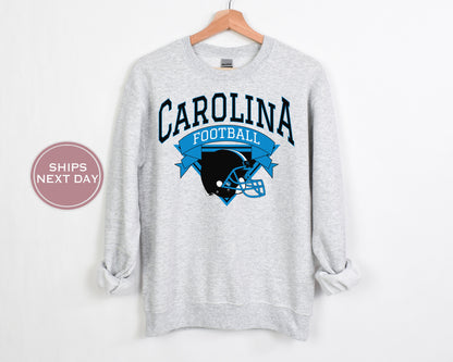 Carolina Football Sweatshirt, Vintage Carolina Crewneck, Retro Carolina Sweatshirt, Carolina Varsity Sweatshirt, Carolina Long Sleeve