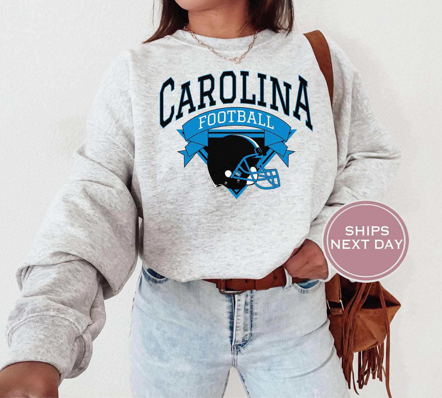 Carolina Football Sweatshirt, Vintage Carolina Crewneck, Retro Carolina Sweatshirt, Carolina Varsity Sweatshirt, Carolina Long Sleeve