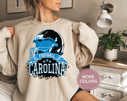 Carolina Football Sweatshirt, Vintage Carolina Crewneck, Retro Carolina Sweatshirt, Carolina Varsity Sweatshirt, Carolina Long Sleeve