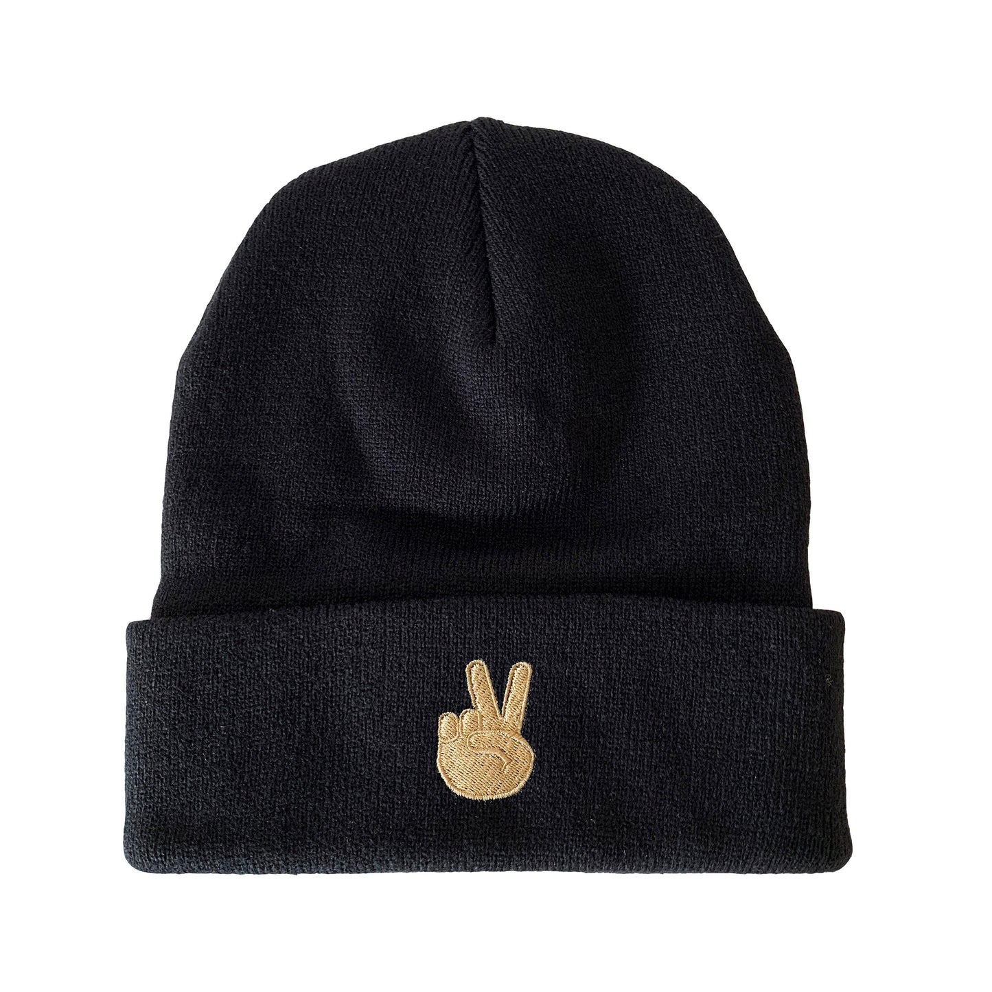Peace Sign Embroidered Beanie peace symbol beanie hat sign hand beanie Winter Hat