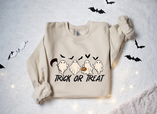 Halloween Trick or Treat Sweatshirt, Halloween Trick-Or-Treat, Halloween Trick-or-Treat Shirt, Funny Halloween Shirt, Halloween Shirt