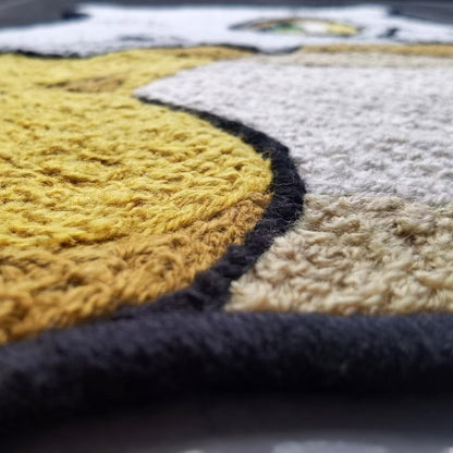 Cubone Rug,Osselait Tragosso Knitting Handmade Non-slip Area Rug Home Decor