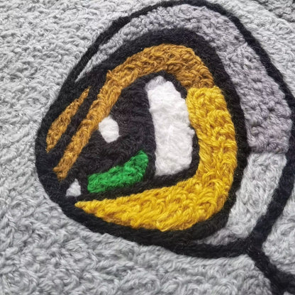 Cubone Rug,Osselait Tragosso Knitting Handmade Non-slip Area Rug Home Decor