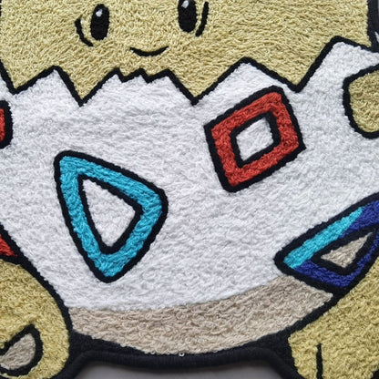Togepi Rug,Knitting Handmade Non-slip Area Rug Home Decor