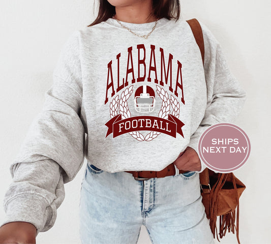 Alabama Football Sweatshirt, Vintage Alabama Crewneck, Retro Alabama Sweatshirt, Alabama Varsity Sweatshirt, Alabama Long Sleeve