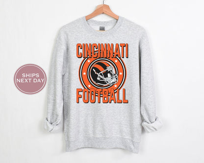 Cincinnati Football Sweatshirt, Vintage Cincinnati Crewneck, Retro Cincinnati Sweatshirt, Cincinnati Toddler Crewneck