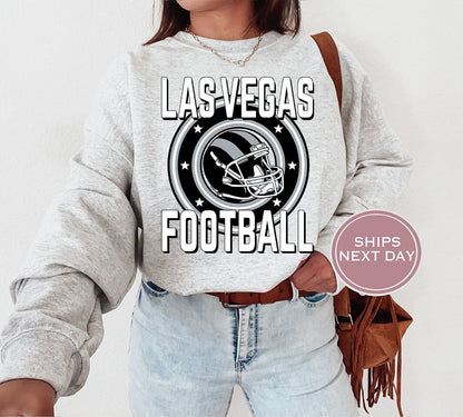 Las Vegas Football Sweatshirt, Vintage Las Vegas  Crewneck, Retro Las Vegas  Sweatshirt, Las Vegas  Varsity Sweatshirt, Las Vegas Longsleeve
