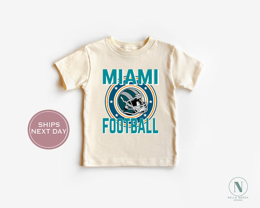 Miami Football Shirt, Vintage Miami Football Shirt, Retro Miami Football Women Shirt, Miami Florida Football Toddler Shirt