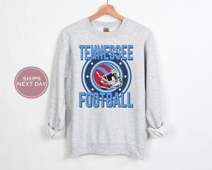Tennessee Football Sweatshirt, Vintage Tennessee Crewneck, Retro Tennessee Sweatshirt, Tennessee Varsity Sweatshirt, Tennessee Longsleeve