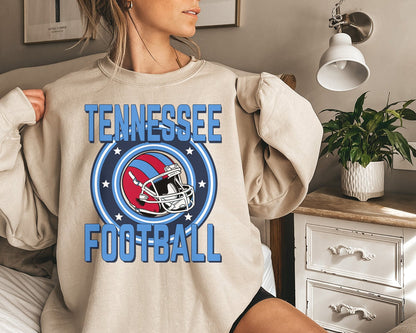 Tennessee Football Sweatshirt, Vintage Tennessee Crewneck, Retro Tennessee Sweatshirt, Tennessee Varsity Sweatshirt, Tennessee Longsleeve