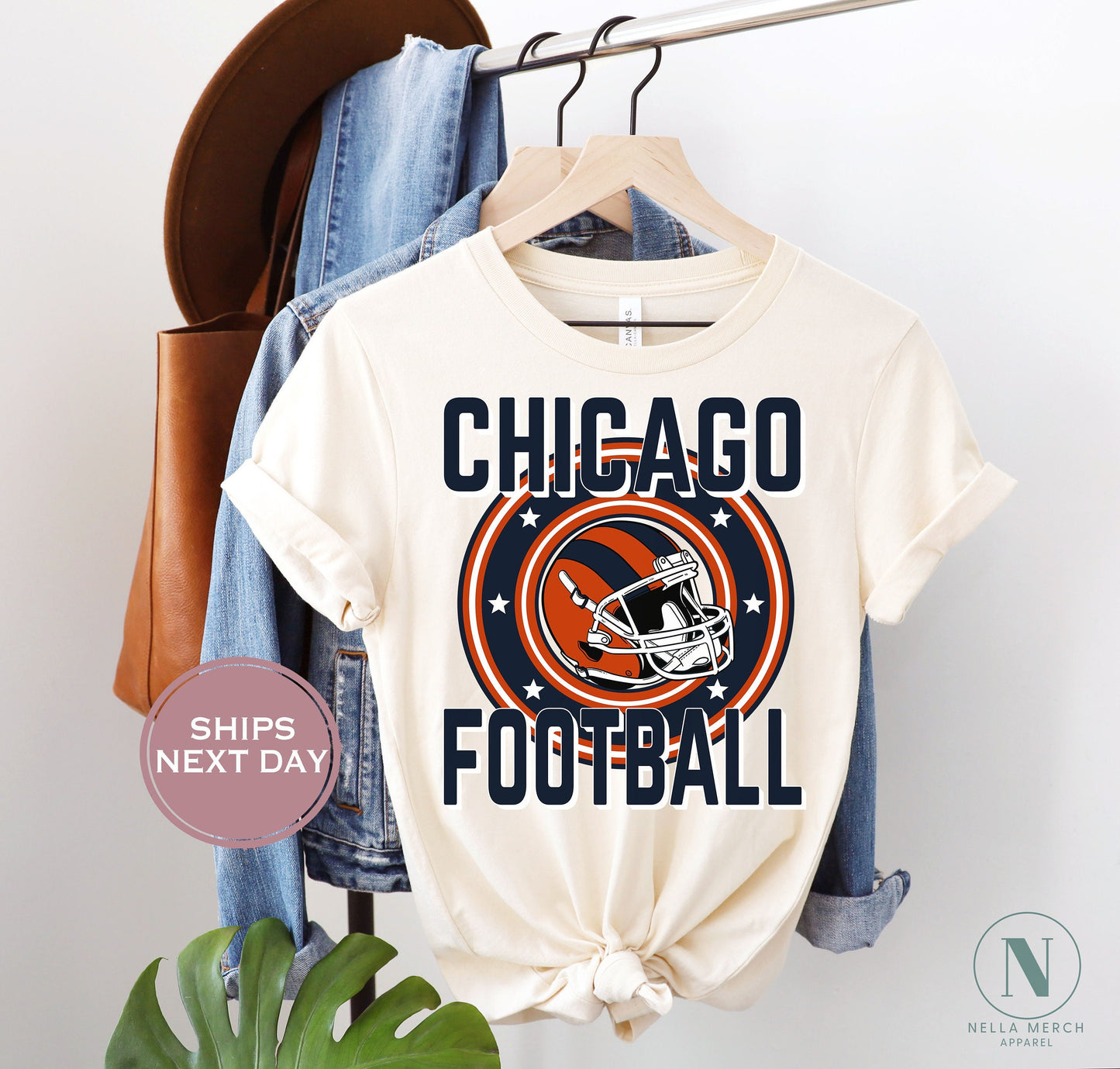 Retro Chicago Football Shirt, Vintage Chicago Football Shirt, Chicago Football Women Shirt, Chicago Football Toddler Shirt