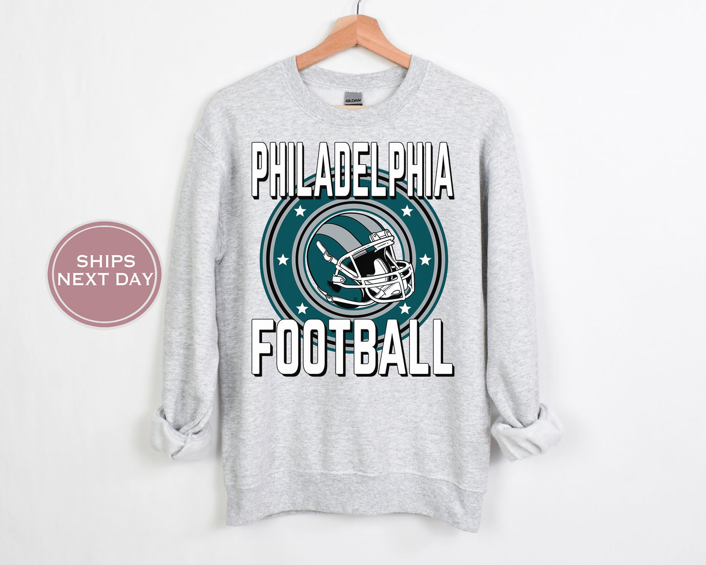Philadelphia Football Sweatshirt, Vintage Philadelphia Crewneck, Retro Philadelphia Sweatshirt, Philadelphia Toddler Crewneck