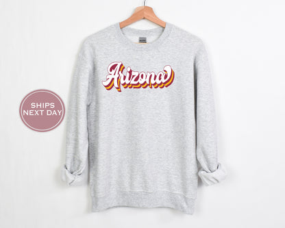 Arizona Football Sweatshirt, Vintage Arizona Crewneck, Retro Arizona Sweatshirt, Arizona Varsity Sweatshirt, Arizona Long Sleeve, Football