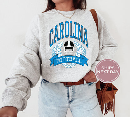 Carolina Football Sweatshirt, Vintage Carolina Crewneck, Retro Carolina Sweatshirt, Carolina Varsity Sweatshirt, Carolina Long Sleeve