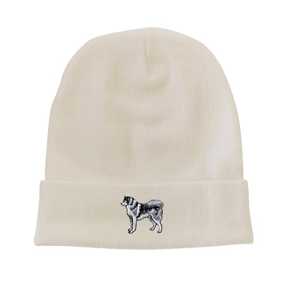 Siberian Husky Embroidered Beanie Dog Beanie Winter Beanie