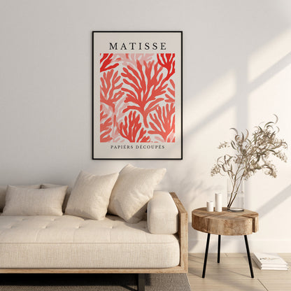 Henri Matisse Print - Aesthetic Matisse Poster for Modern Gallery Exhibition Art, Minimalist Neutral Wall Art, Matisse Cut outs Gift Idea