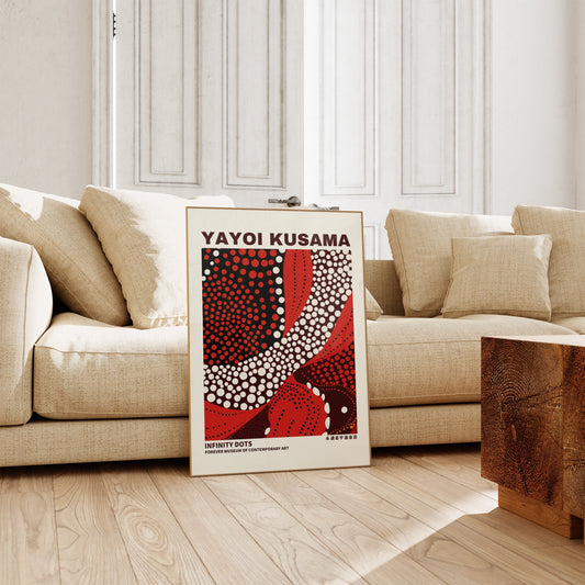 Yayoi Kusama Print - Abstract Yayoi Kusama Poster as Japanese Wall Art - Yayoi Kusama Inspired Japanese Gallery Wall Art - Home Wall Decor