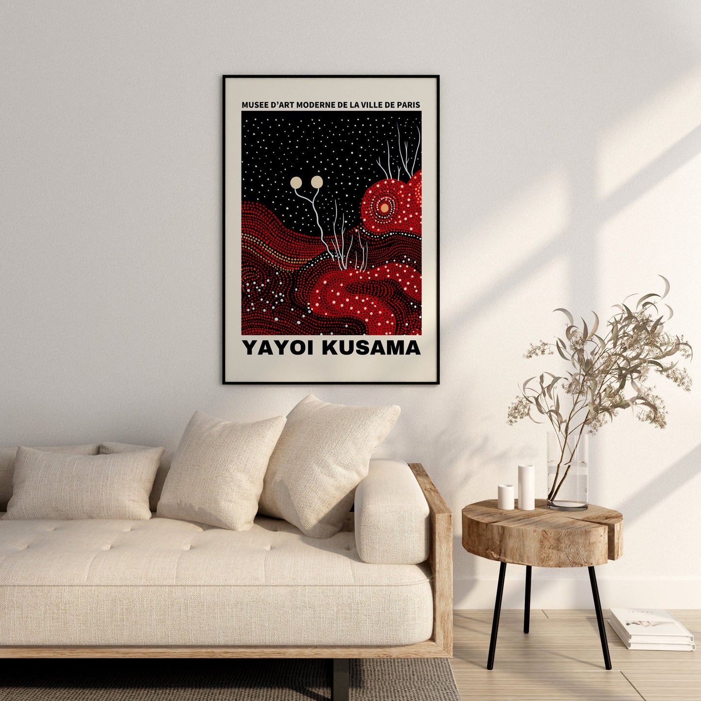 Yayoi Kusama Print - Abstract Yayoi Kusama Poster as Japanese Wall Art - Yayoi Kusama Inspired Japanese Gallery Wall Art - Home Wall Decor