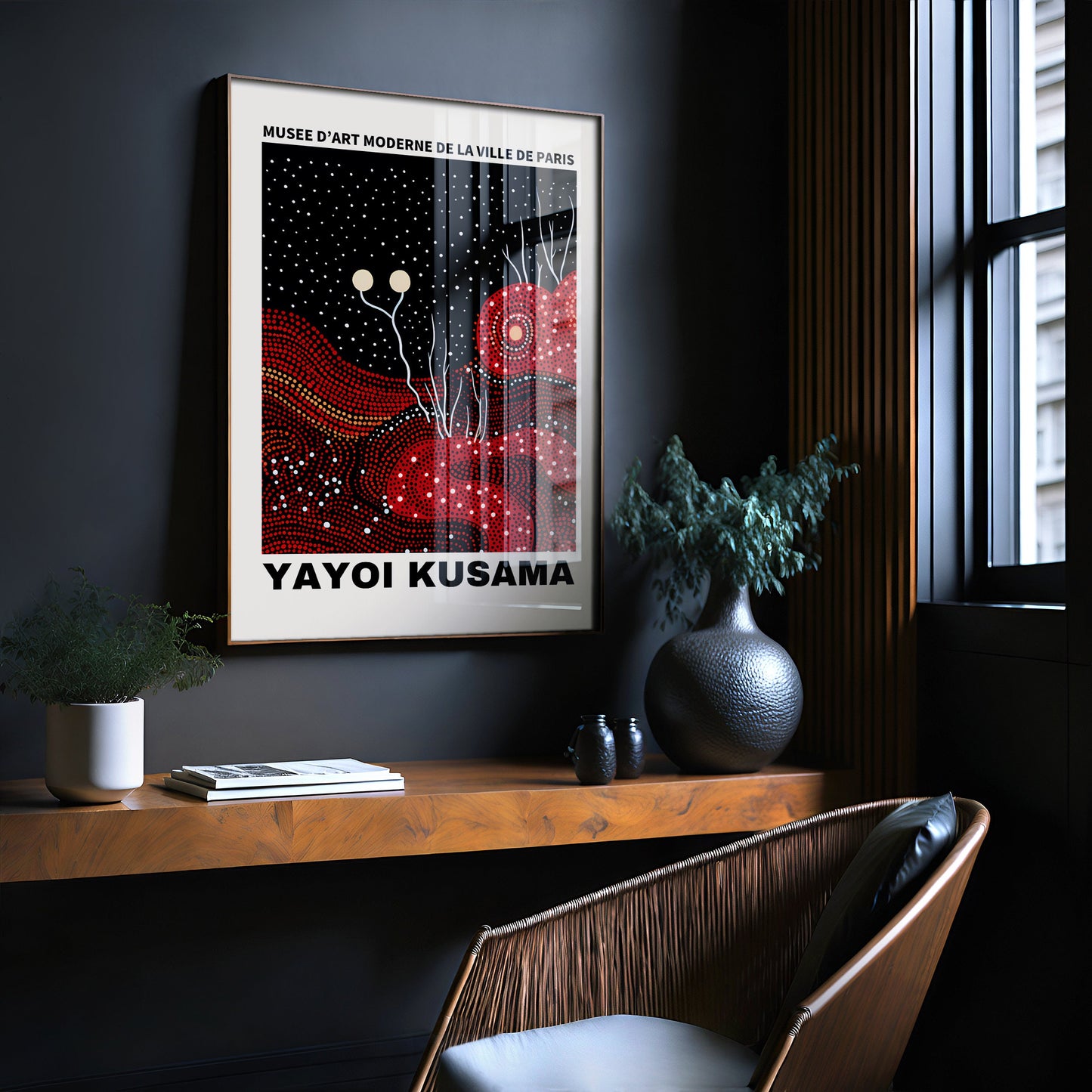 Yayoi Kusama Print - Abstract Yayoi Kusama Poster as Japanese Wall Art - Yayoi Kusama Inspired Japanese Gallery Wall Art - Home Wall Decor