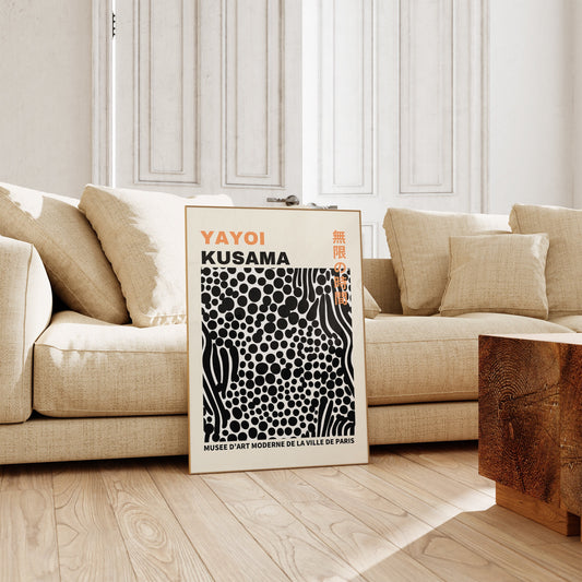 Yayoi Kusama Print - Abstract Yayoi Kusama Poster as Japanese Wall Art - Yayoi Kusama Inspired Japanese Gallery Wall Art - Home Wall Decor